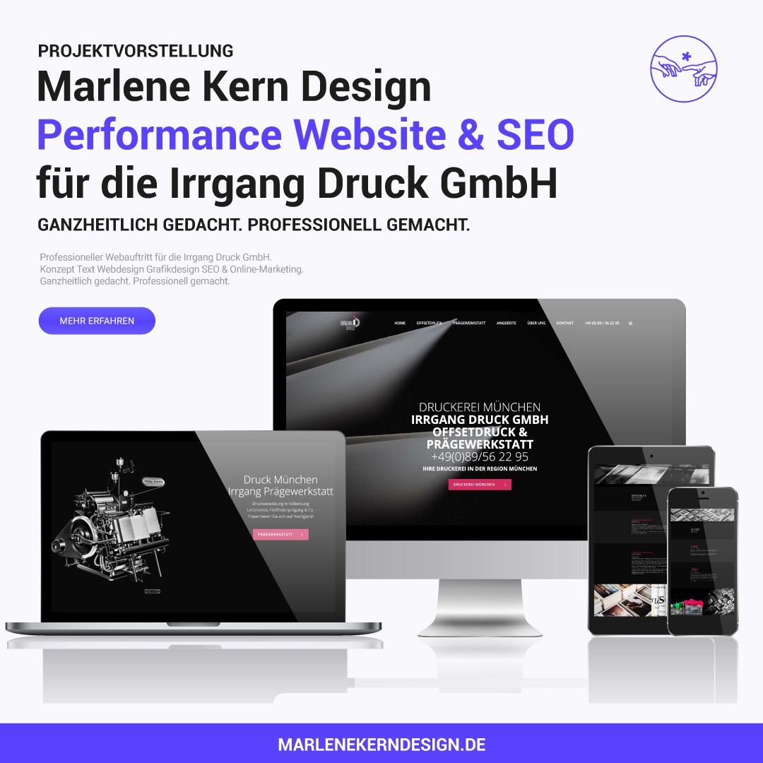 Webdesigner München – Marlene Kern Design bietet professionelle Homepageerstellung für Anspruchsvolle.